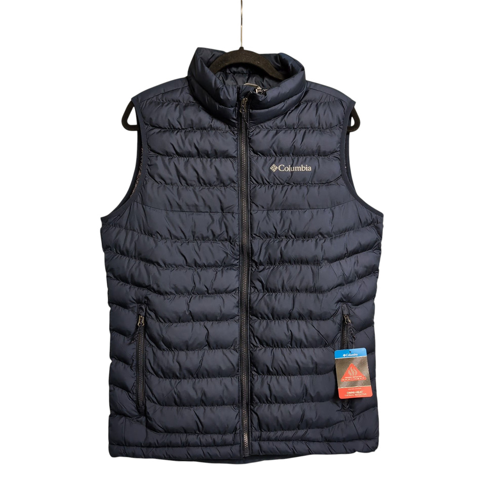 Columbia Men's Powder Lite II Insulated Puffer Vest Navy Blue Size M